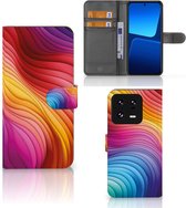 Book Case geschikt voor Xiaomi 13 Pro Regenboog