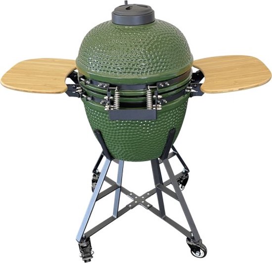 Kamado Bbq Medium 18 Inch Zwart bol