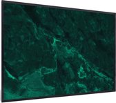 Fotolijst incl. Poster - Marmer - Kalk - Groen - Structuur - Marmerlook - 120x80 cm - Posterlijst