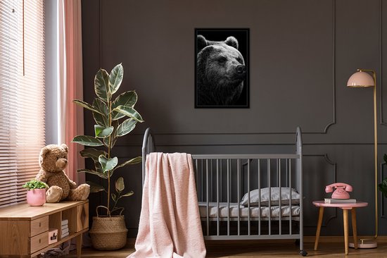 Cadre photo avec poster - Ours - Clair - Zwart - 40x60 cm - Cadre poster