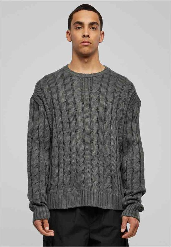 Urban Classics - Boxy Sweater/trui - S - Grijs