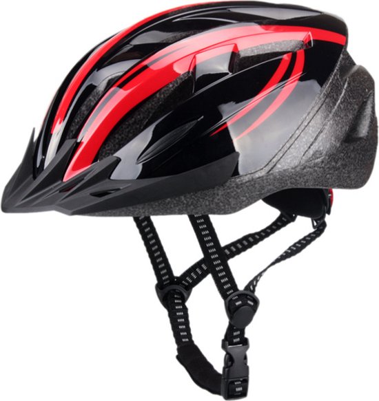 Falkx Helm Unisex Rood/zwart Maat 55-58 Cm (m)