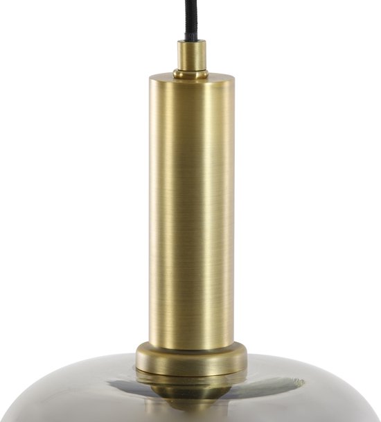 Lekar Suspension 16x26 cm bronze antique + verre fumé - Moderne - Light & Living - Garantie 2 ans