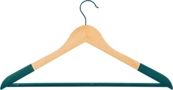 Atmosphera Fluwelen hanger - Set van 2 - Hout