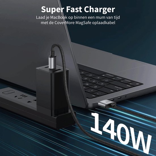 Câble USB-C vers MagSafe 3 140 W, câble de charge magnétique 3 compatible  avec MacBook