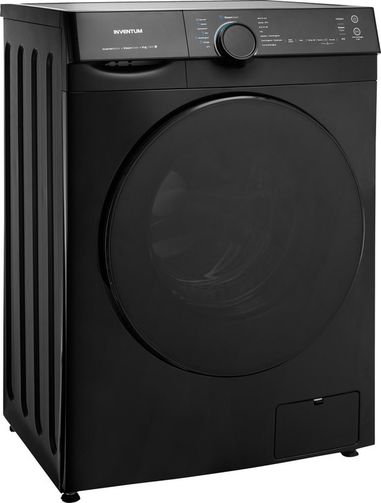 Inventum VWM9010B - Wasmachine - 9kg - 14 programma's - 1400 toeren - Energieklasse A-40% - Steam Clean - Zwart