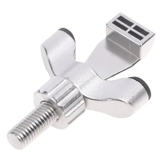 Deurslot - Chrome - Vilt tegen Deurbeschadiging - Deurslot voor stompe deuren - Anti-inbraak - Anti-diefstal - Veiligheid - Thuis - Hotel - Reizen - Deur Lock - RVS - Deur Stopper - Kindveilig