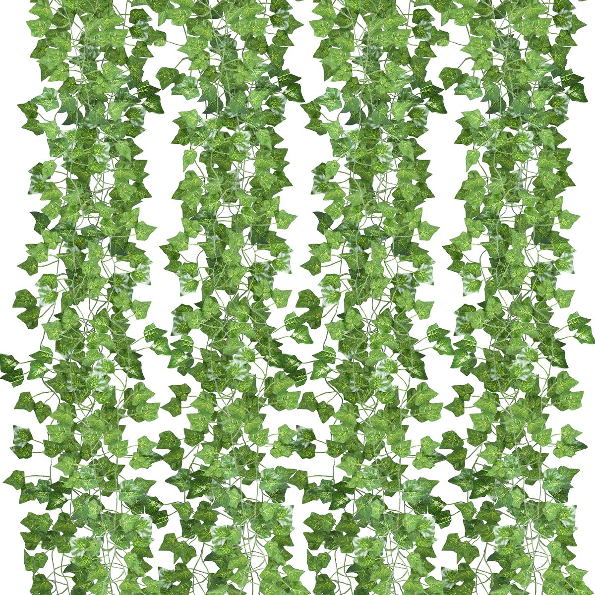 Klimop Slinger - 12 Stuks - 2.4m - Kunstmatige Hangplant - met 80 bladeren - Decoratie Pla