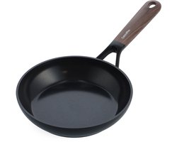 Greenpan Eco-Smartshape keramische inductie koekenpan 20cm - PFAS-vrij - gerecycleerd aluminium - Vaatwasserbestendig - Ovenbestendig tot 140°C - koudgreep - stapelbaar - zonder deksel - Dark wood