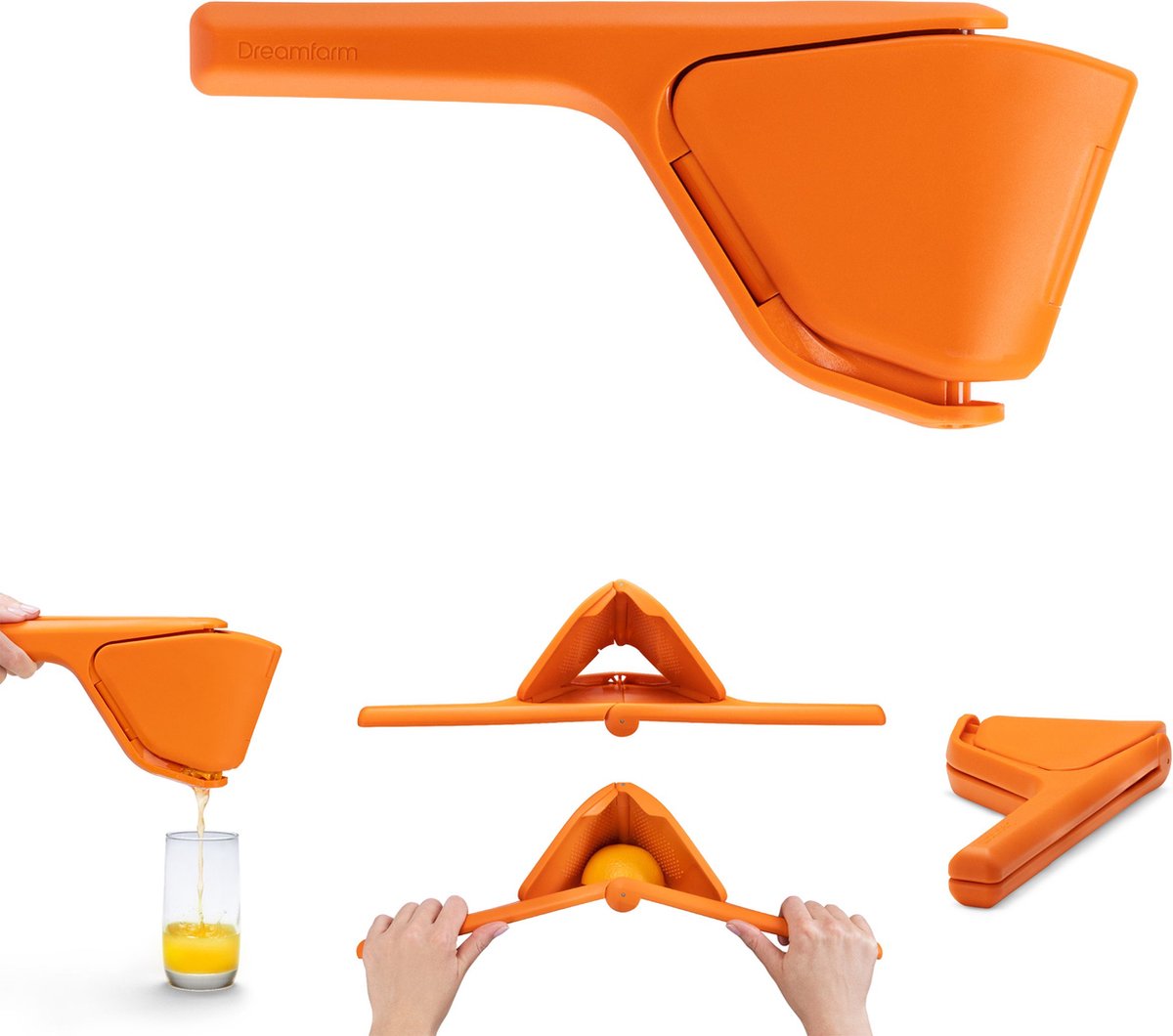 Dreamfarm - Fluicer Sinaasappelpers - - Oranje -