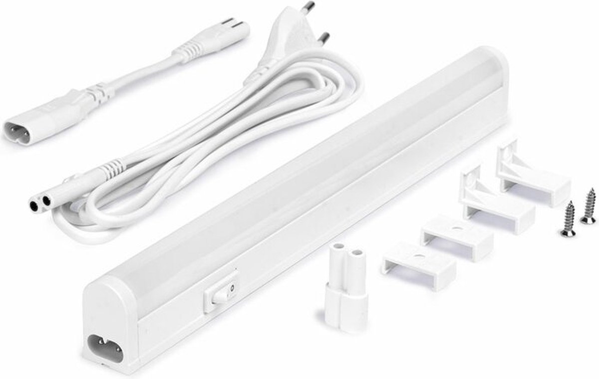 LEDmaxx LED Montagebalk met schakelaar 30cm 5W 500lm 3000K | koppelbaar | Geen fitting | Warm Wit | 5 watt | 25.000 Branduren