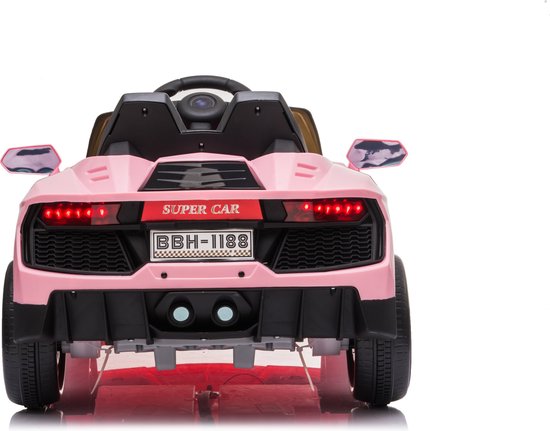 Voiture électrique 12v pour enfants 3-8 ans, avec télécommande 2.4g rose - Véhicule électrique enfant