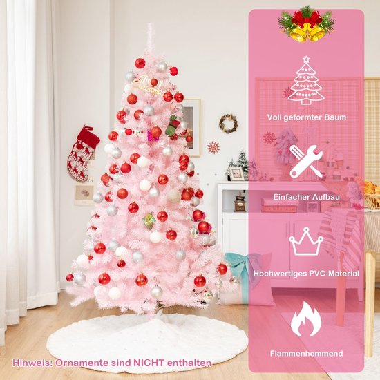 Sapin de Noël artificiel rose/sapin artificiel 150 cm avec sac de