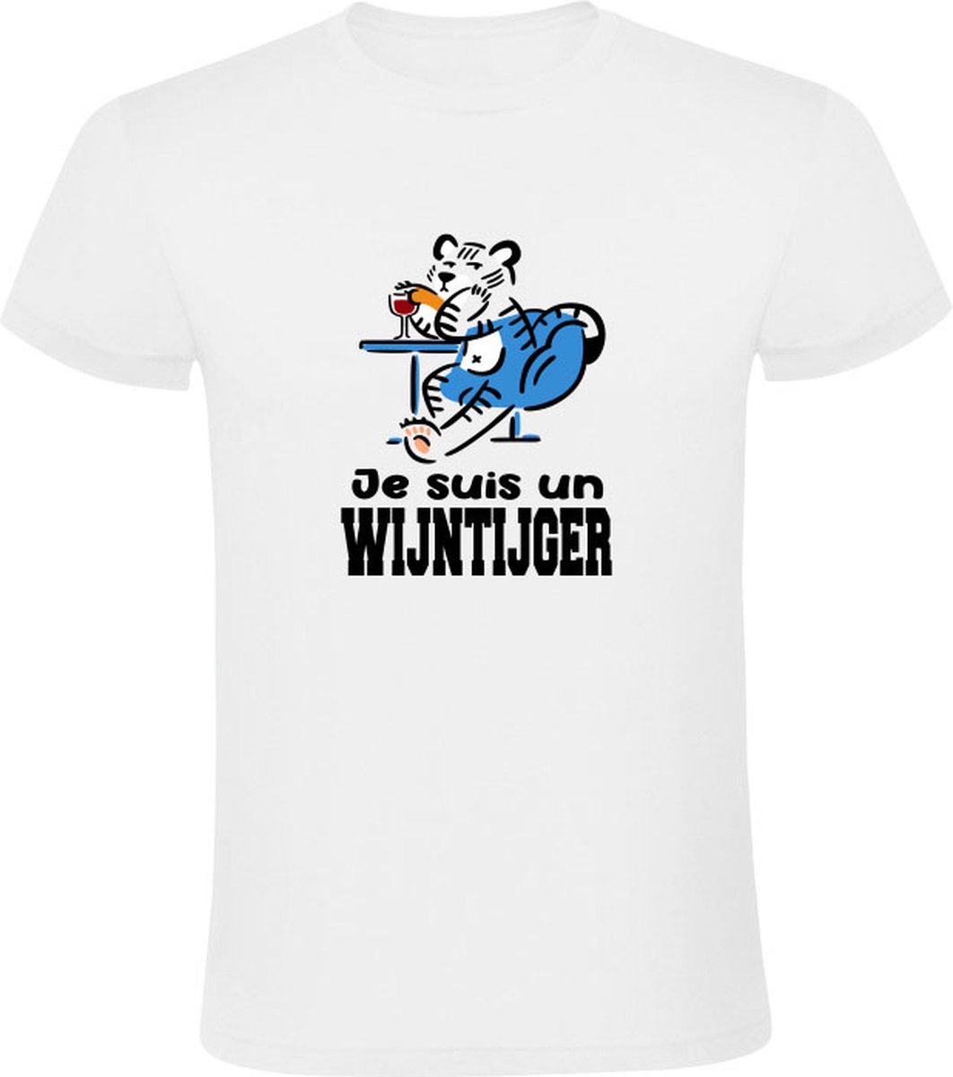 Je suis un Wijntijger Heren T-shirt - Wijn - Tijger - Frans - Frankrijk |  bol.com