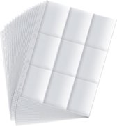 Tradingkaarten en Speelkaarten Insteekhoezen Deluxe - 630 kaarten - Dubbelzijdig - 35 hoezen - Stevig Materiaal - Sleeves - Verzamelkaarten - 18 Pockets per blad - Verzamelmap - Showtassen