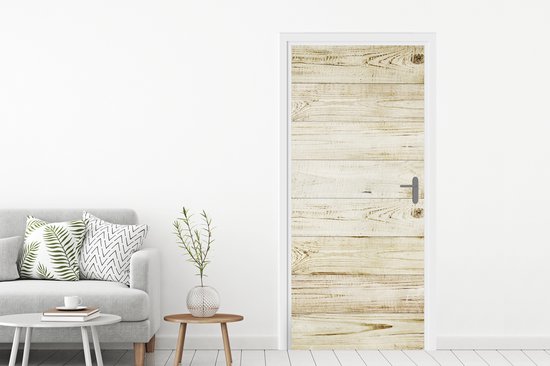 Sticker de porte Vintage - Bois - Planche - Sol - 80x205 cm - Poster de porte