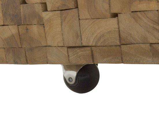 BELIANI GANDER - Salontafel - Lichte houtkleur - Teakhout