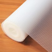 Lademat 44,5 cm x 500 cm Kast Papier Ladevoering Eva Waterdicht Niet-klevend Ondertapijt voor Keukenkasten Plankkast (Transparant/Dot)