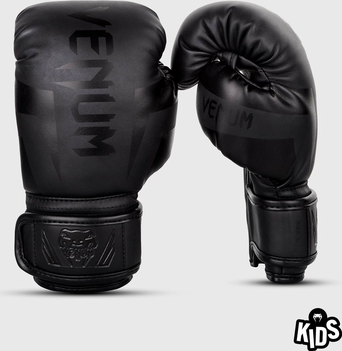 Venum Elite Kinder Bokshandschoenen Zwart Zwart - 2 OZ