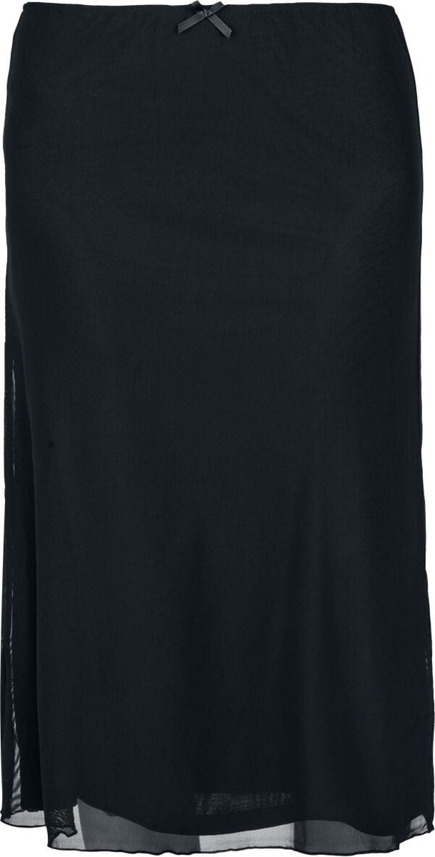 Banned Keir Mesh Long Skirt Medium-lengte rok zwart M