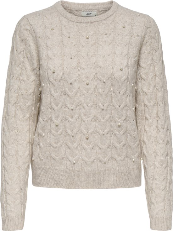 Pull Jacqueline de Yong Jdycarmen L/s O-neck Pearl Pullover 15347819 Bouleau/blanc Poire Femme Taille - L