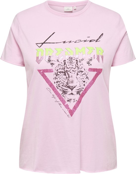 ONLY CARMAKOMA - CARMIKO LIFE WASHED SS REG TEE JRS - Dames - T-shirts