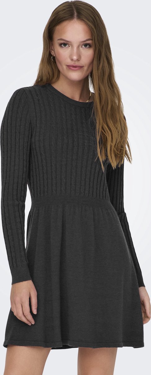 ONLY - ONLFIA LS CABLE DRESS KNT NOOS - Dames - Mini jurken