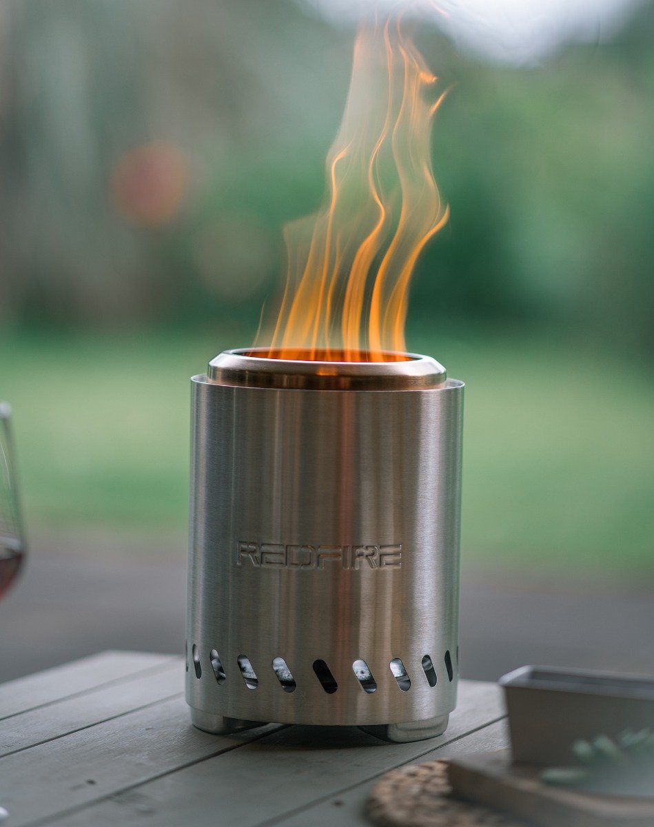 RedFire Volcano Medium tafelvuurkorf - RVS - Incl. beschermhoes en mat