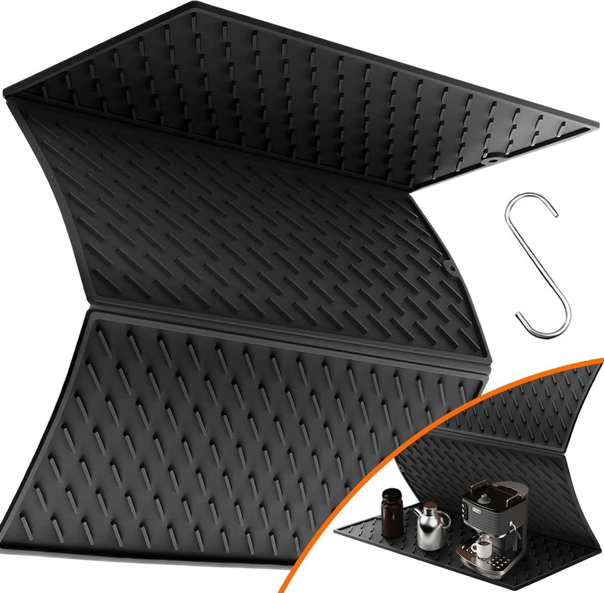 Goedkoopste Afdruipmat van siliconen - Antislip servies droogmat - Keuken spoelbakmat - Inklapbare afdruiprek