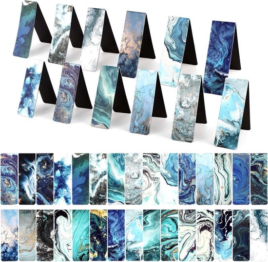 30 stuks boekenleggers voor Kerstmis, magnetische boekenleggers, kleurrijke schattige boekenleggers, boekenleggerset, magnetische bladwijzers voor
