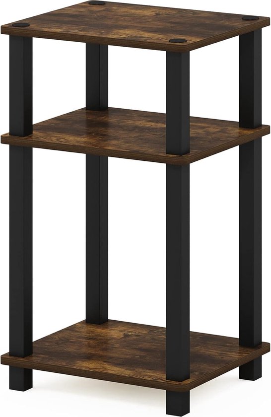 Foto: Inovra kleine 3 laagse bijzettafel met moderne uitstraling en ruimtebesparend ontwerp voor elk interieur