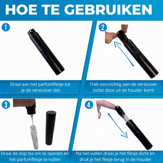 Lege Vacuüm Druk Pompflessen - Cosmetische Pomp Dispenser - Hervulbare Lotion Flesjes