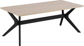 Duffy salontafel 120x60 cm eiken fineer, zwart.