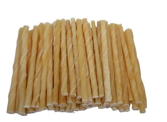 Snack bâton / bâtonnets torsadés 6 pouces 12,5 cm 6/8 mm 100 pcs