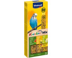 Vitakraft Parkiet Kracker Vijgen/Banaan-Sesam/Kiwi - Vogelsnack