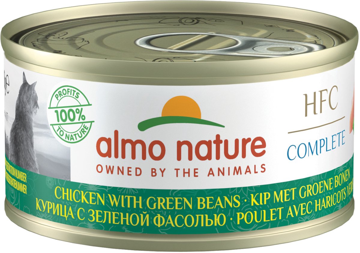 Almo Nature Hqs Cat Complete Blik 70 g - Kattenvoer - Kip&Bonen Graanvrij
