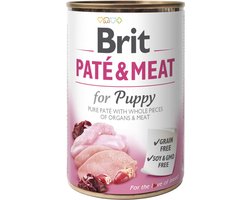 BRIT Pate & Meat Kip & Kalkoen - Puppy - 400 gr