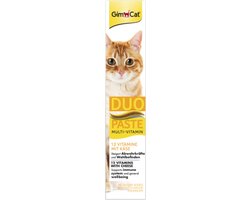 Gimcat Multi-Vitamin Duo-Pasta - Kattensnack - Kaas Vitamin 50 g Anti-Hairball
