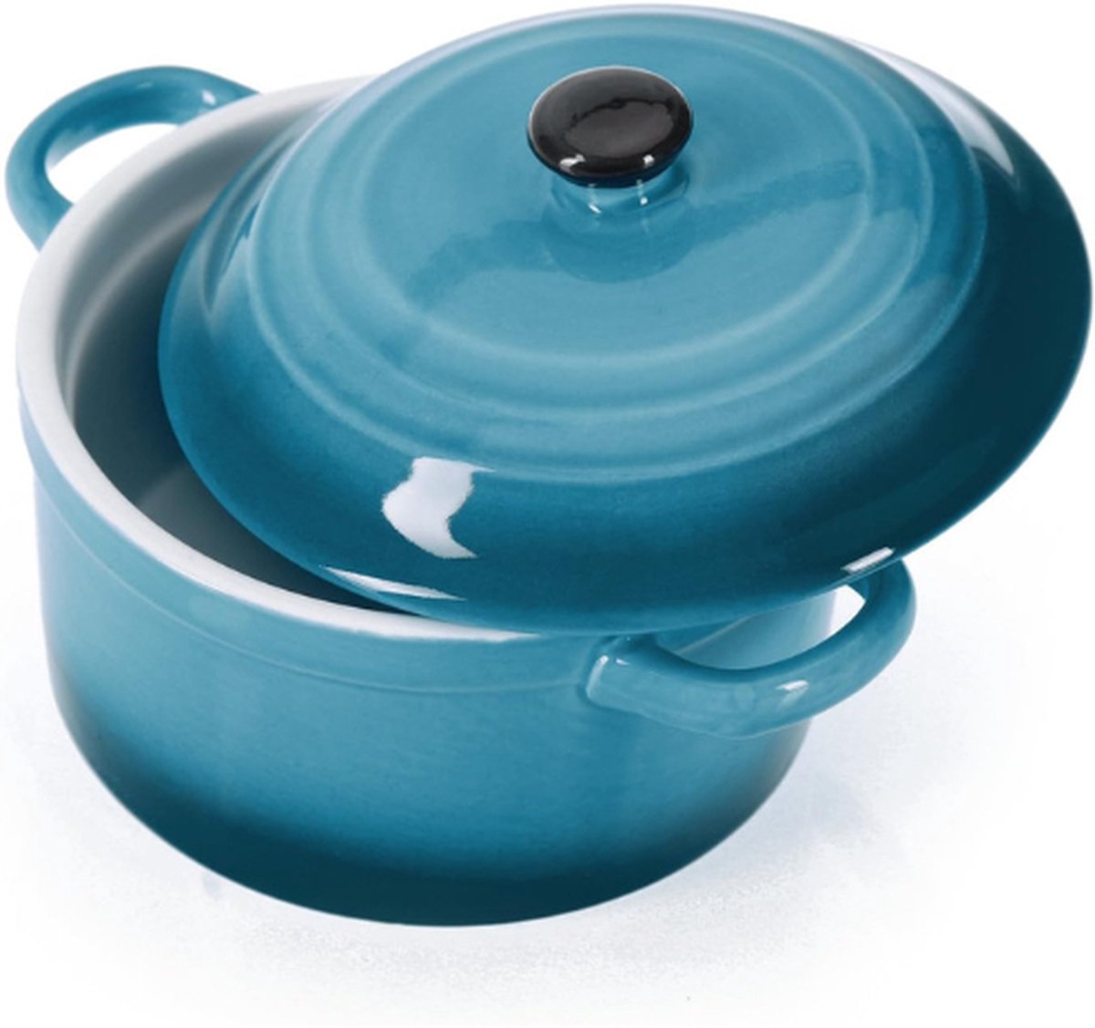 4x Braadpan Met Keramische Deksel - Dessertkom Voor Crème Brûlée - Mini