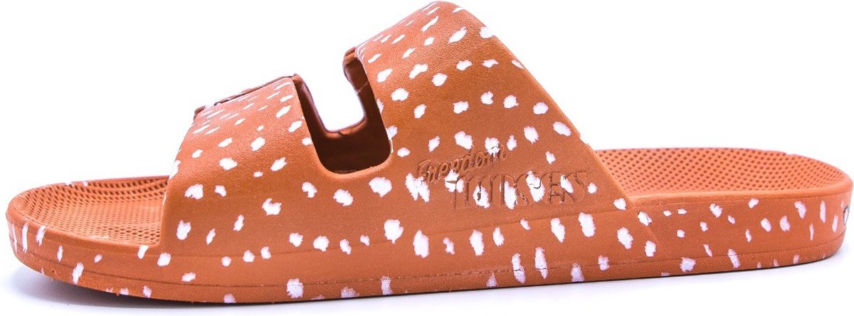 Freedom Moses SLIPPERS X LITTLE LEGENDS COLLAB slippers flipflops badslipper Camel 28 29 (0700512961799)
