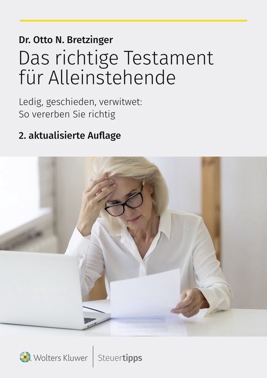 Das richtige Testament für Alleinstehende - cover