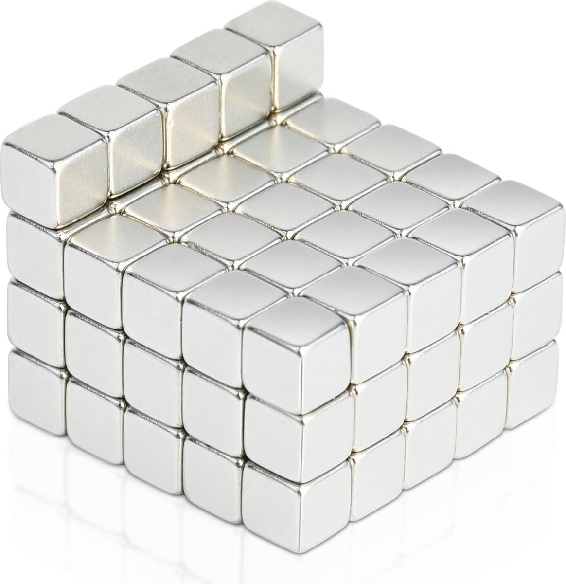 80 Stuks Neodymium Magneten 5x5x5mm - Extra Sterke Rechthoekige Mini Magneet voor Koelkast, Magnetenbord en Knutselen