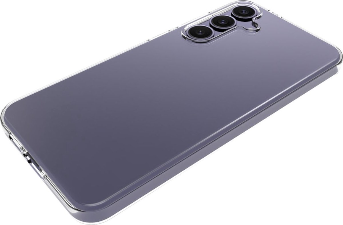 Mobigear Doorzichtig Hoesje geschikt voor Samsung Galaxy S24 FE Telefoonhoesje Flexibel TPU | Mobigear Cushion Backcover | Doorzichtig Telefoonhoesje Galaxy S24 FE | Galaxy S24 FE Case | Back Cover - Transparant