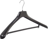 De Kledinghanger Gigant - Cintre - Cintre pour costumes - Cintre - Adultes - HZ50 - 40 Pièces - Plastique - Zwart - Modèle courbé - Extension d'épaule 4,8 cm - Barre à pantalon - 50 cm - Cintre - Cintre - Série HZ