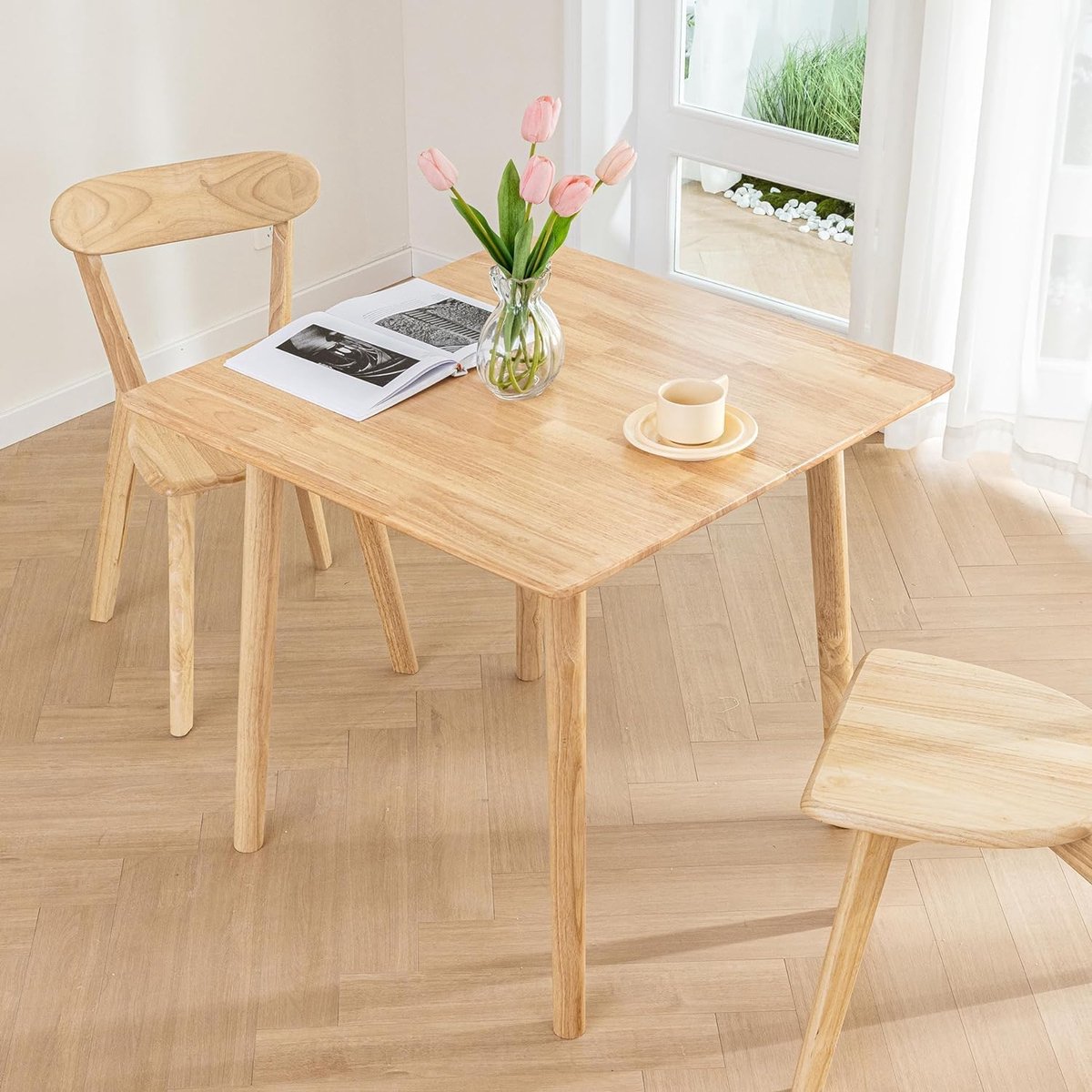 Goodivery ® Stijlvolle Vierkante Houten Eettafel Met Moderne Uitstraling Voor Elke Ruimte
