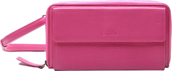 Esquire Cuir Porte-monnaie Sac téléphone portable Peru Phone Wallet Bag Pink Pourpre