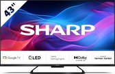 Bol.com Sharp Aquos 43GR8265 - 43 inch - 144Hz 4K UHD QLED met Google TV - 2024 aanbieding