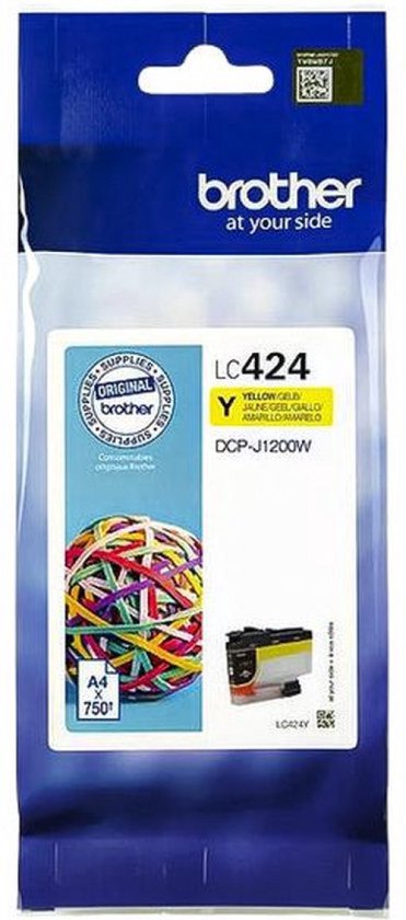 Brother LC-424Y - Originele Cartridge - Standaard formaat - Geel