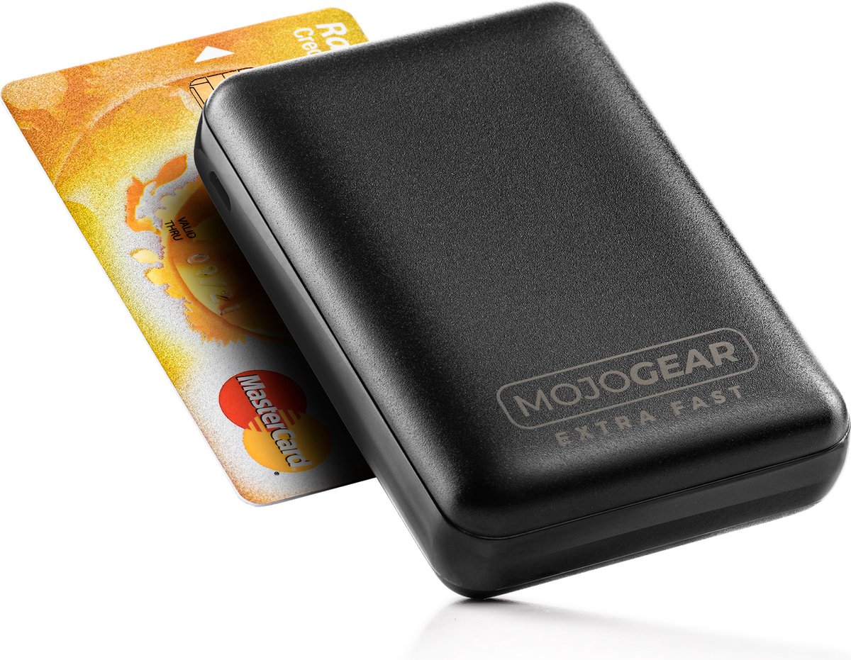 MOJOGEAR Mini Extra Fast 10.000 mAh Powerbank met USB-C Kabel - afbeelding 2