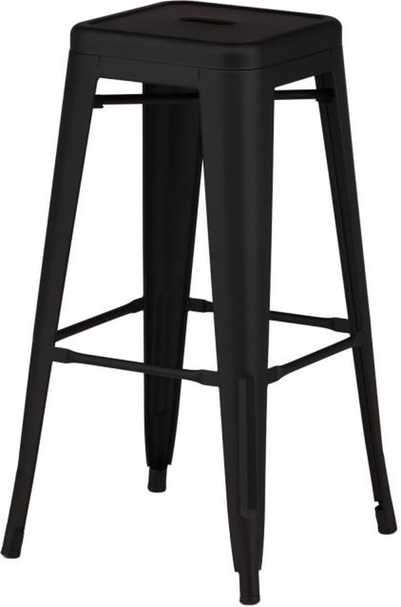 Svea - Metpe barkruk 76 cm - zwart